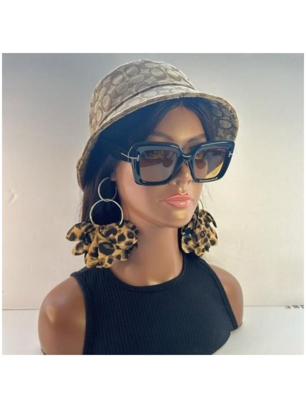 Tom Ford FT1157 Esme 01E Black Yellow New